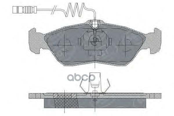 колод. торм.перед. MERCEDES W460/W463/SPRINTER (901-904)/VW SCT арт. sp232