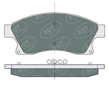 колод. торм.задн. OPEL ASTRA J 09-/12-/14-/MOKKA 12-/ZAFIRA C 11-/14-/CHEVROLET AVEO (T300) 11-/12-/ SCT арт. sp359
