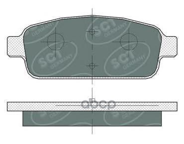 Колод. Торм.перед. Chevrolet Cruze 09-/Orlando/Opel Astra J 09-/Mokka 12-/ Zafira C 11-(Без Датч.изн SCT арт. sp360