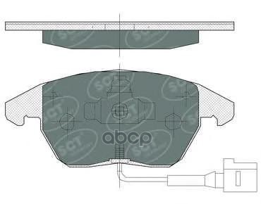 колод. торм.задн. SKODA RAPID/OCTAVIA 04-13/FABIA 10-/VW POLO Седан 10-/JETTA IV 10-/14- SCT арт. sp367