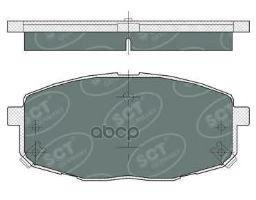 колод. торм.задн. HYUNDAI CRETA 2.0/1.6/ i30 07-/11-/KIA CEED 07-/12-/SOUL II 14-/CERATO 09-/13- SCT арт. sp374