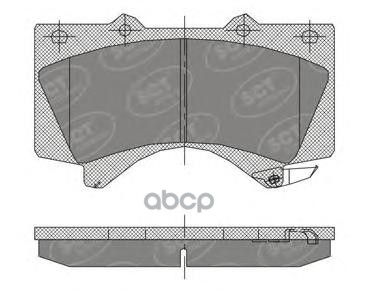 колод. торм.задн. TOYOTA LAND CRUISER J200  07-/12-/LC PRADO 150 10- /LEXUS LX570 07- SCT арт. sp400