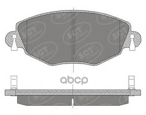 Колод. Торм.задн. Ford Mondeo Iii 00-07/Jaguar X-Type 01-09 SCT арт. sp450