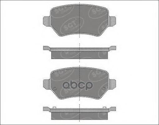 колод. торм.перед. KIA VENGA 10-/OPEL ASTRA G/H/ZAFIRA A/B 05-/08-/MERIVA A/B 03-/10- SCT арт. sp494