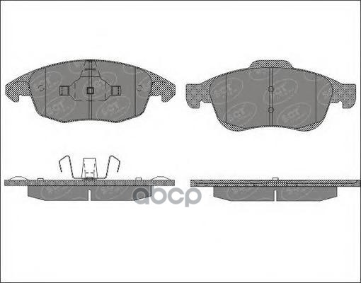 колод. торм.задн. CITROEN C4/C4 II  06-/09-/11-/DS4 12-/BERLINGO 08-/PEUGEOT PARTNER 08-/13- SCT арт. sp497