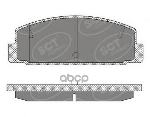 колод. торм.перед. MAZDA 6 02-/07-/10- SCT арт. sp611