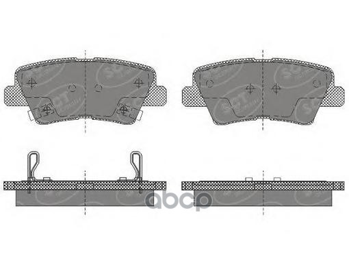колод. торм.перед. HYU SOLARIS 10-/i30 11-/i40 11-/KIA RIO 11-/CEED 12-/SSANG ACTYON 10- SCT арт. sp629