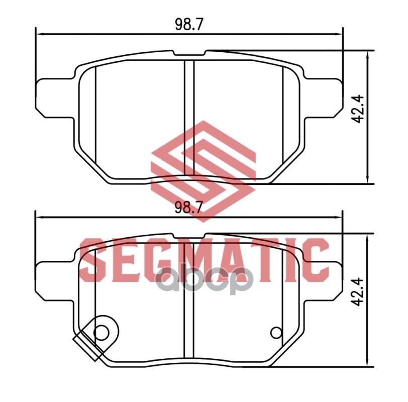 Колодка Торм Диск Зад Toyota Corolla 1.6 2007-  Toyota Corolla 1.6 2007-2012  To SEGMATIC арт. SGBP2579