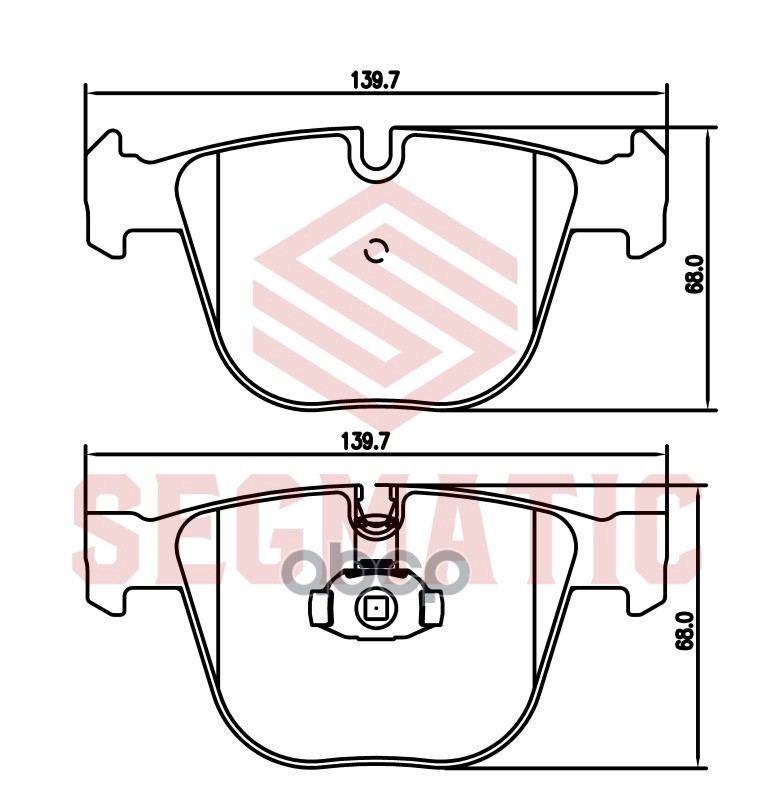 Колодка Торм Диск Зад Bmw X5 3.0 2008 - 2013, Bmw X5 3.0 2007 - 2008, Bmw 5 3.0 2009 - Segmatic Sgbp2794 SEGMATIC арт. SGBP2794