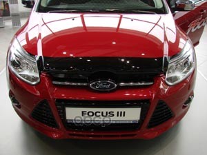 Дефлектор капота темный FORD FOCUS III 2011-2015, NLD.SFOFO31112 / Форд Фокус SIM арт. NLD.SFOFO31112