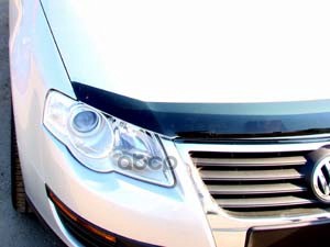 Дефлектор капота темный для VW PASSAT B6 2006-2010, NLD.SVOPAS0612 / Фольксваген Пассат SIM арт. NLD.SVOPAS0612