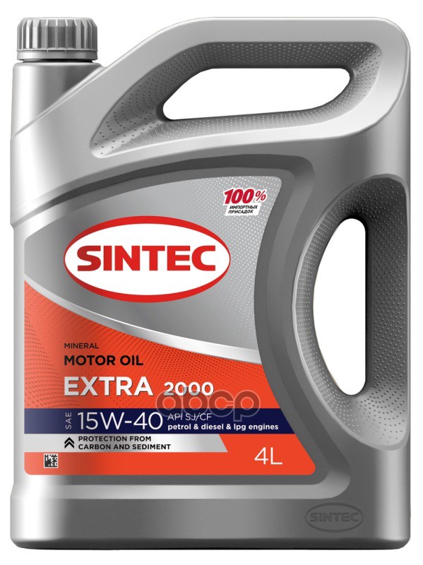 SINTEC Масло Sintec Extra 2000 15W-40 Sj/Cf 4Л Sintec 600270