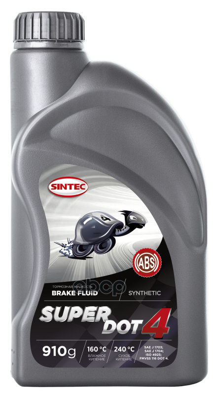 Тормозная Жидкость Super Dot 4, 0,91Кг SINTEC арт. 800735