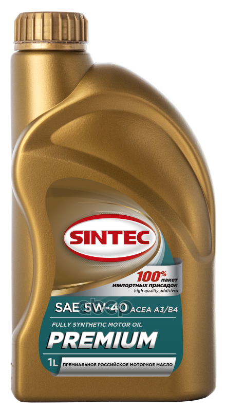 SINTEC Масло Sintec 5/40 Премиум Acea A3/B4 Синтетическое 1 Л 801970