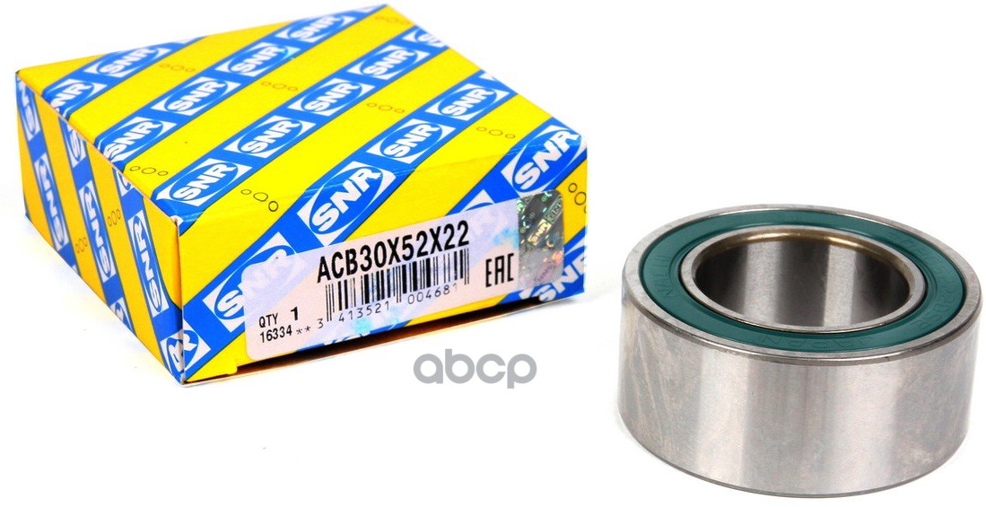 Подшипник компрессора кондиционера 30x52x22 ACB30X52X22 SNR арт. ACB30X52X22