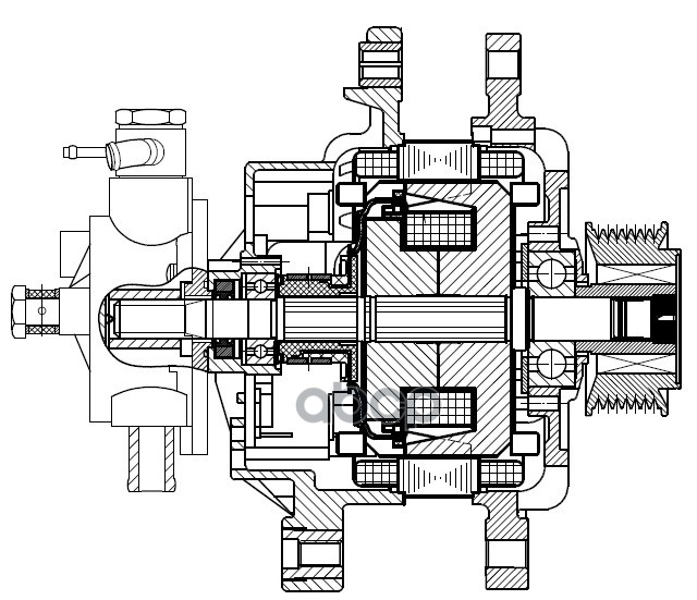 Генератор для а/м Hyundai Porter 2 (08-) с дв. D4CB 100A (LG 0805) STARTVOLT арт. LG0805