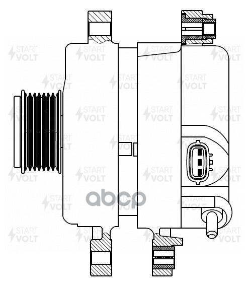 Генератор для а/м Hyundai Starex (07-) 2.5CRDi 130A LG 0818 STARTVOLT арт. LG0818