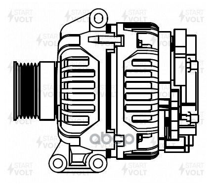 Генератор для а/м Renault Clio Symbol (00-)/Kangoo (97-) 1.4i 87A (LG 0922) STARTVOLT арт. LG0922