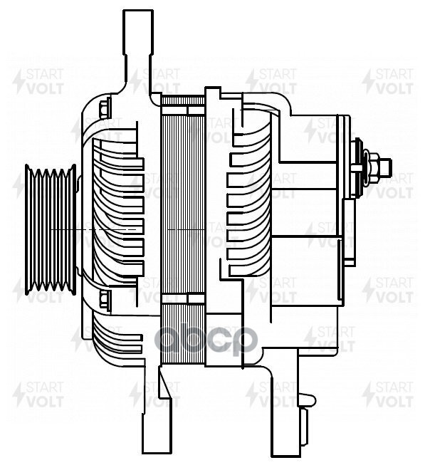 Генератор для а/м Mitsubishi Lancer X (07-) 1.5i/Colt VI (04-) 1.3i/1.5i 85A (LG 1108) STARTVOLT арт. LG1108
