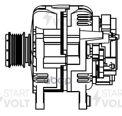 Генератор для а/м VAG Octavia I (00-) 1.6i/1.8T 120A (LG 1809) STARTVOLT арт. LG1809
