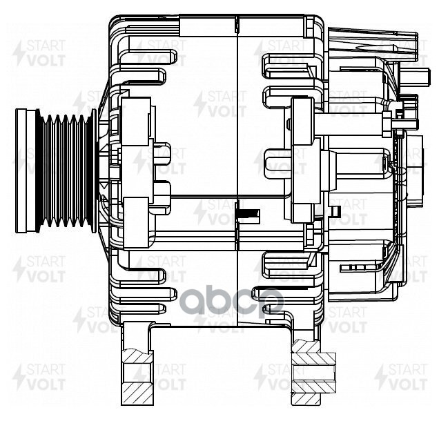 Генератор для а/м VAG Yeti (09-)/Caddy III (10-)/A3 (10-) 1.2TSI 110A (LG 1886) STARTVOLT арт. LG1886