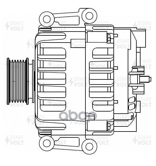 Генератор для а/м VAG Passat B7 (10-) 2.0TSI/TT (14-) 2.0TFSI 140A (LG 1892) STARTVOLT арт. LG1892