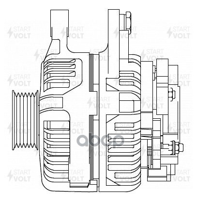 Генератор для а/м Toyota Corolla (01-) 1.4i/1.6i/Avensis T250 (03-)/Wish (03-) 1.8i 80A (LG 1968) STARTVOLT арт. LG1968