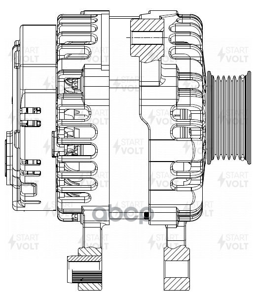 Генератор для а/м Geely Emgrand (21-) 1.5i 110A (LG 2728) STARTVOLT арт. LG2728