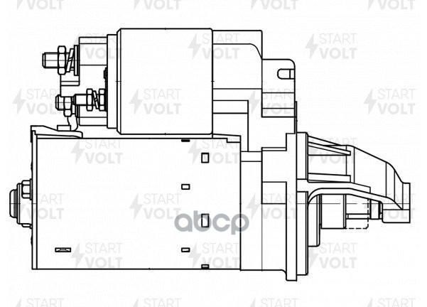 Стартер для а/м Ford Focus II (04-)/C-Max (03-) 1.4i/1.6i/1.6Ti (тип BOSCH) 1,4кВт (LSt 1078) STARTVOLT арт. LST1078