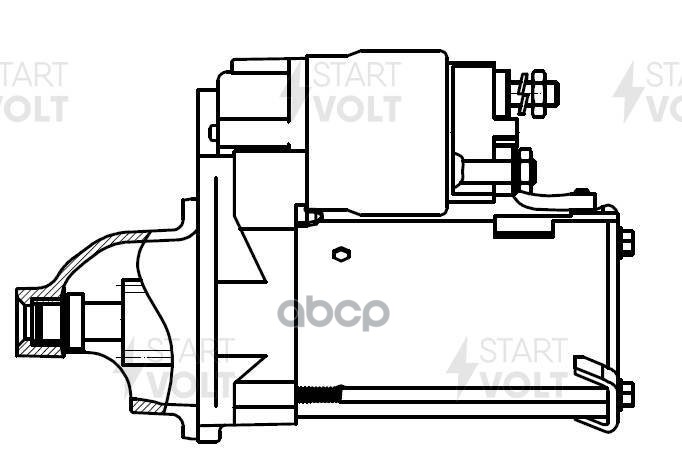 Стартер для а/м Ford Focus II (04-) 1.4i/1.6i/Focus III (10-) 1.6Ti (тип Valeo) 1,2кВт STARTVOLT арт. LST1080