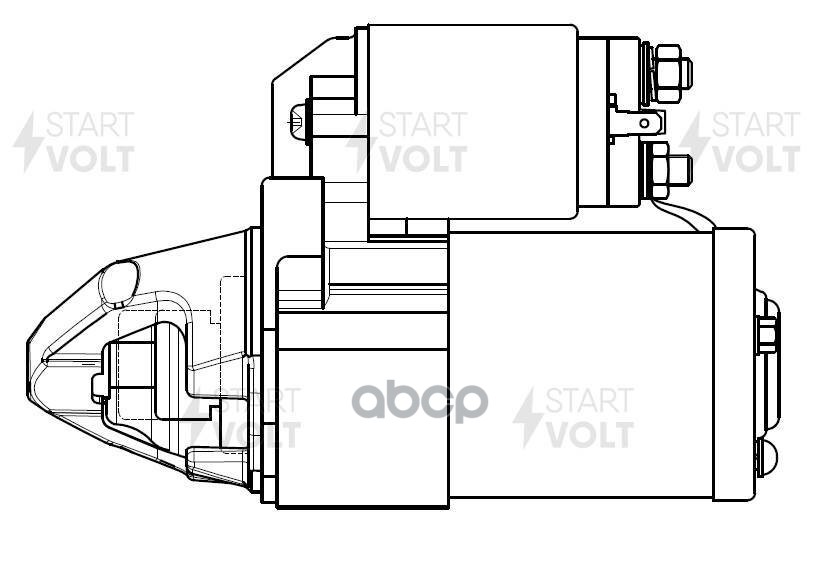 Стартер для а/м Mitsubishi Outlander III (12-) 2.0i/Lancer X (07-) 1.8i 1,6кВт (LSt 1112) STARTVOLT арт. LST1112