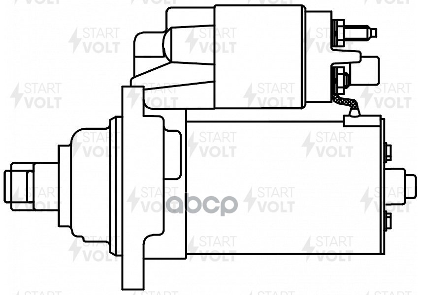 Стартер для а/м VAG Transporter T5 (03-) 2.0TDi (Start-Stop) 2кВт (LSt 1866) STARTVOLT арт. LST1866