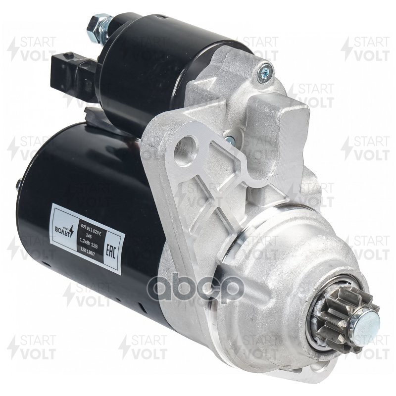 Стартер для а/м VAG Fabia (99-) 1.4i MT 1 2кВт (LSt 1867) STARTVOLT арт. lst-1867