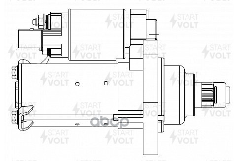 Стартер для а/м VAG Octavia A5 (09-) 1.4TSI/1.8TSI/Yeti (09-) 1.2TSI/Golf VI (08-) 1.6i 1,2кВт (LSt STARTVOLT арт. LST1883