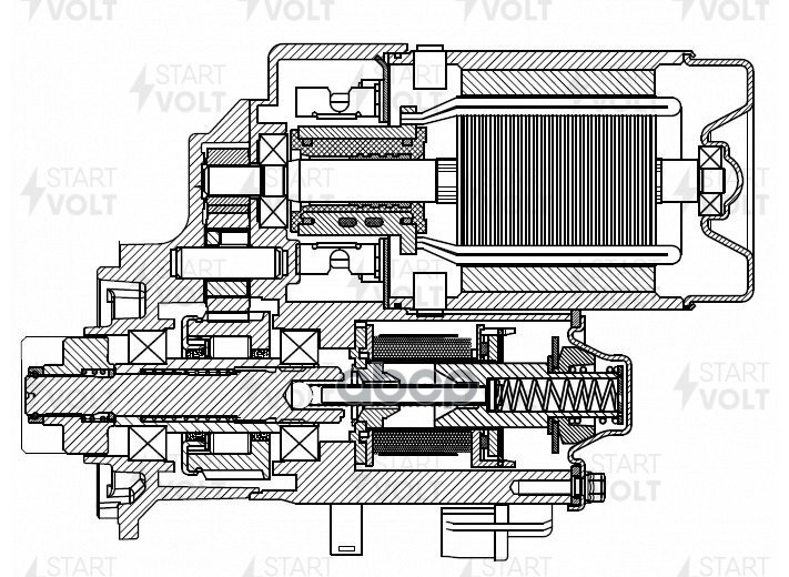 Стартер для а/м Toyota Land Cruiser Prado J150 (09-) 3.0D 2,2кВт (LSt 1905) STARTVOLT арт. LST1905
