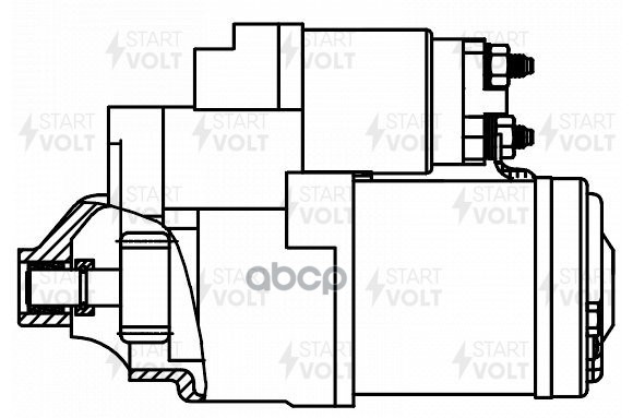 Стартер для а/м Citroen C5 (01-)/Peugeot 407 (04-) 1.8i/2.0i 1 2кВт (LSt 2001) STARTVOLT арт. lst-2001