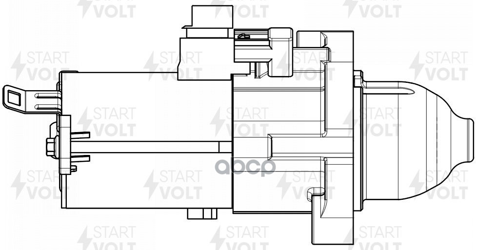 Стартер для а/м Honda Accord VII (03-)/Accord VIII (08-) 2.4i 1 6кВт (LSt 2310) STARTVOLT арт. lst-2310
