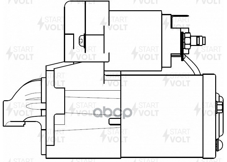Стартер для а/м Suzuki Grand Vitara (98-) 1.6i/2.0i/2.5i/2.7i 1.6кВт STARTVOLT LSt 2406 STARTVOLT арт. LSt 2406