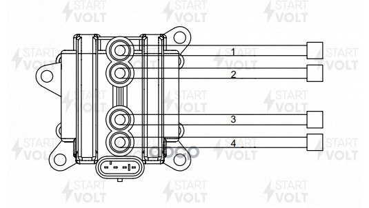 Катушка зажигания для а/м Renault Sandero II (13-)/Clio (05-) 1.2i (SC 0906) STARTVOLT арт. sc-0906