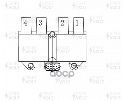 Катушка зажигания для а/м Opel Astra G (98-) 1.6i SC 2123 STARTVOLT арт. SC2123