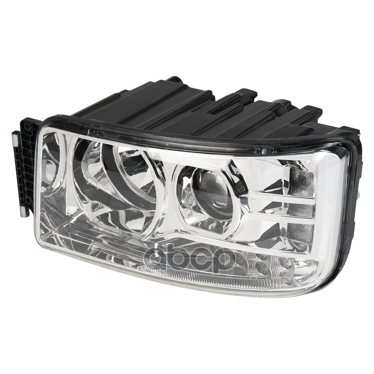 Фара для а/м КАМАЗ 5490/Mercedes Axor (01-) (головн.света) с ДХО левая (SHL 0703L) STARTVOLT арт. SHL0703L