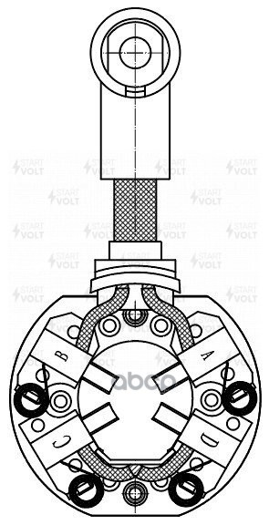 Узел щеточный стартера для а/м Honda Accord V (96-) 1.8i/2.0i/Accord VI (98-) 1.8i (VBS 2301) STARTVOLT арт. vbs-2301