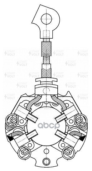 Узел щеточный стартера для а/м Haval H6 (14-) 1.5T (VBS 2718) STARTVOLT арт. vbs-2718
