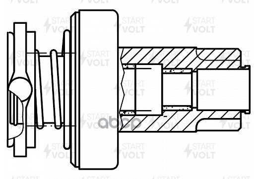Привод стартера (бендикс) для а/м VAG Touareg (02-)/(10-)/Q7 (05-) 3.6FSI (VCS 1807) STARTVOLT арт. VCS1807