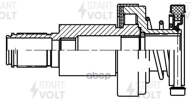 Привод стартера (бендикс) для а/м VAG Tiguan (07-) 2.0TFSI/2.0TDI/Passat B7 (11-) 1.8TSi (VCS 1819) STARTVOLT арт. VCS1819