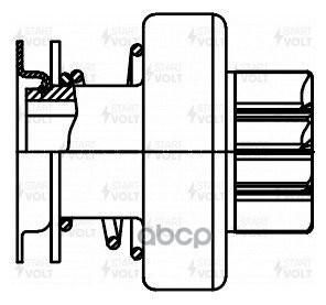 Привод стартера (бендикс) для а/м BMW 5 E34 (90-) 2.0i/2.5i/3 E36 (90-) 1.6i/1.8i (VCS 2602) STARTVOLT арт. VCS2602
