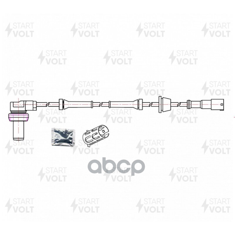 Датчик ABS для а/м Audi 100 (90-)/A6 (94-) перед. кол. (VS-ABS 2004) STARTVOLT арт. VSABS2004