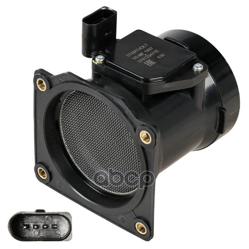 Датчик масс.расх.воздуха для а/м VAG A6 (97-) 2.4i/2.8i (VS-MF 1807) STARTVOLT арт. VSMF1807