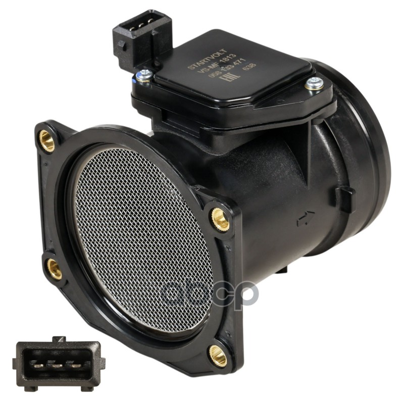 Датчик масс.расх.воздуха для а/м VAG Octavia (96-) 1.6i/Passat B5 (96-) 1.6i/1.8i (VS-MF 1813) STARTVOLT арт. VSMF1813