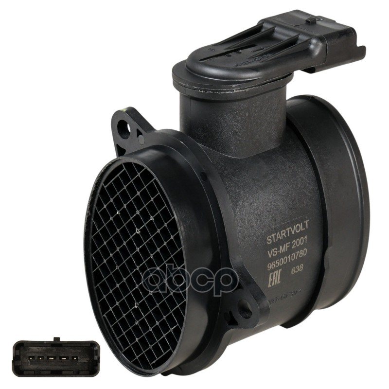 Датчик масс.расх.воздуха для а/м Peugeot Partner (08-)/Citroen Berlingo (08-) 1.6HDi (VS-MF 2001) STARTVOLT арт. VSMF2001